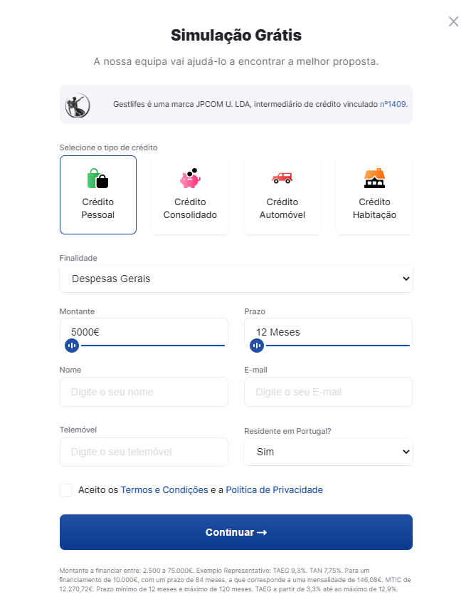 Gestlifes - Crédito 100% Online