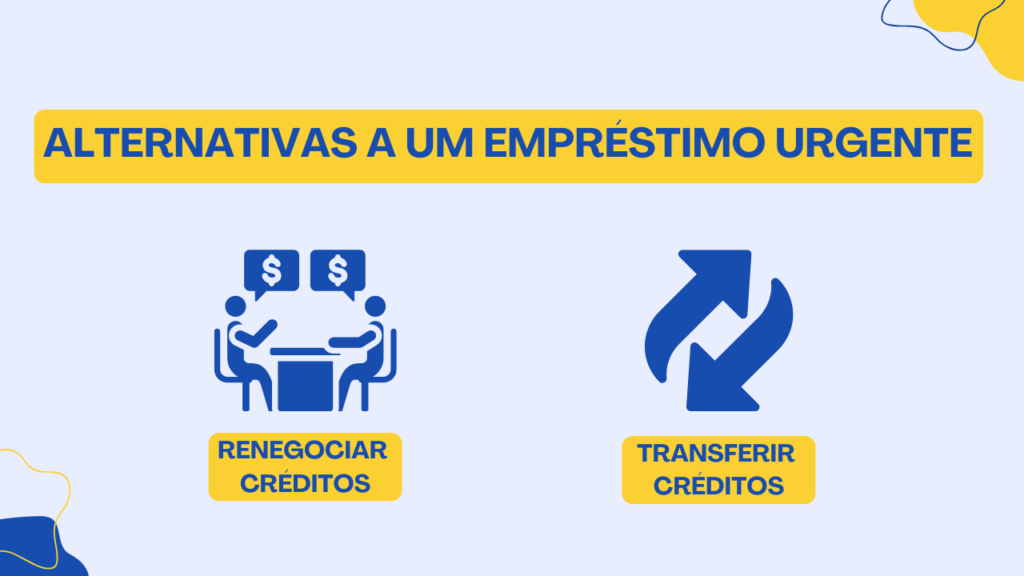 alternativas ao empréstimo urgente