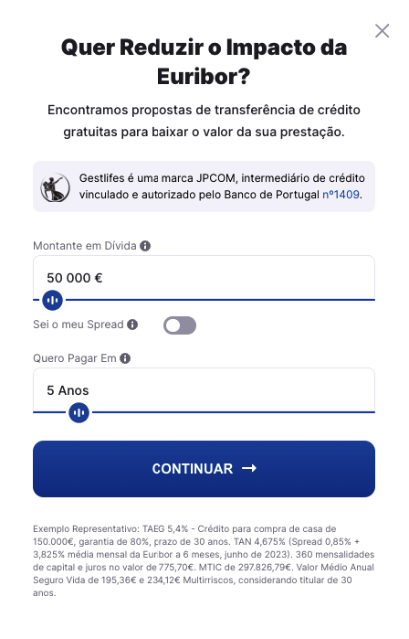 simulador transferência crédito habitação gratuita