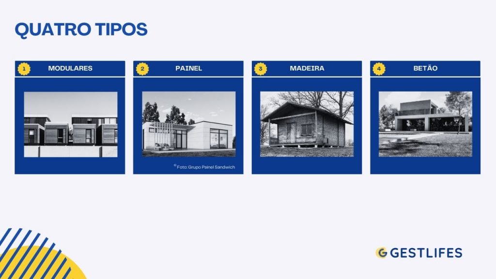 tipos de casas pré-fabricadas