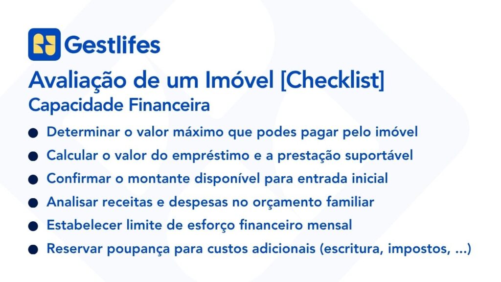 como avaliar imóvel de acordo com capacidade financeira