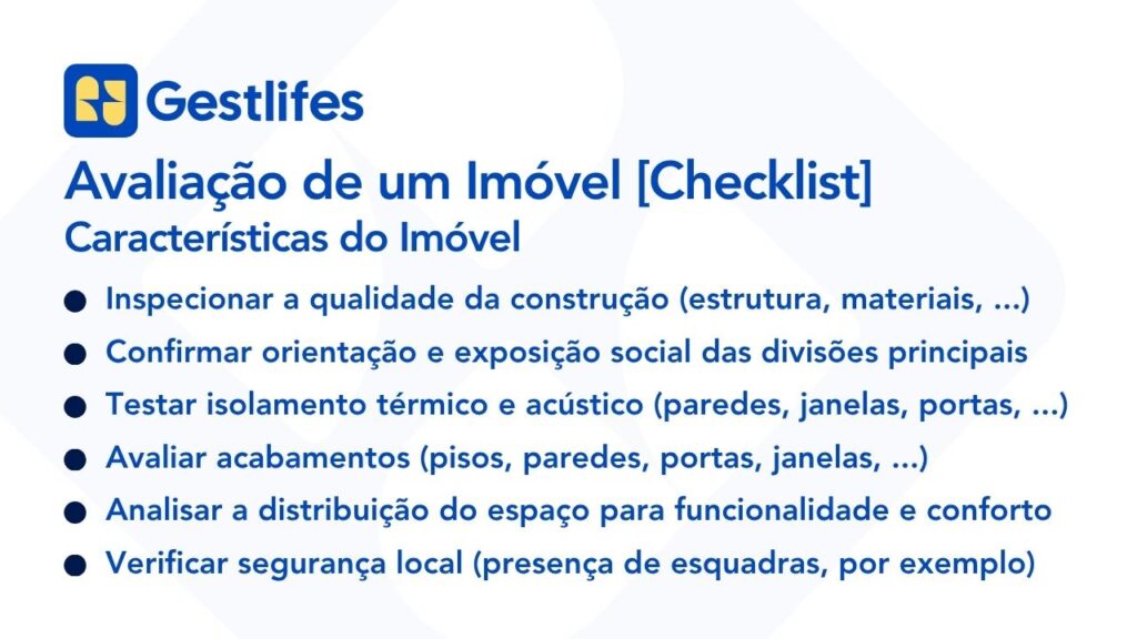 características a ter em conta na compra de um imóvel
