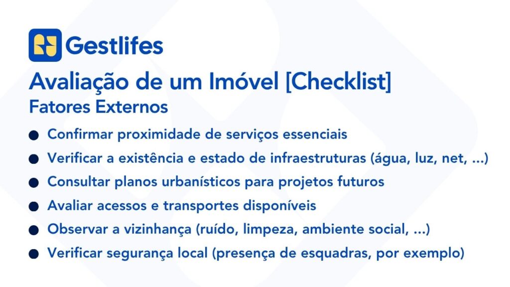 fatores externos a avaliar na compra de um imóvel